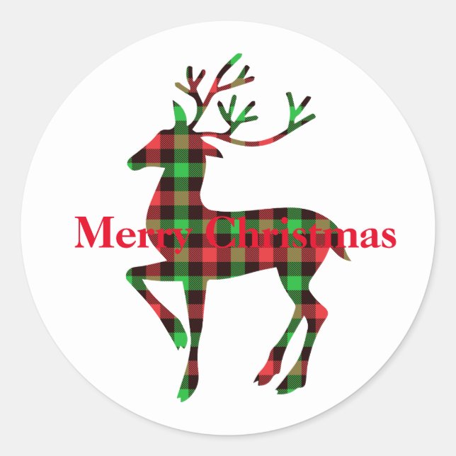 Holiday Stickers Merry Christmas-Deer (Front)