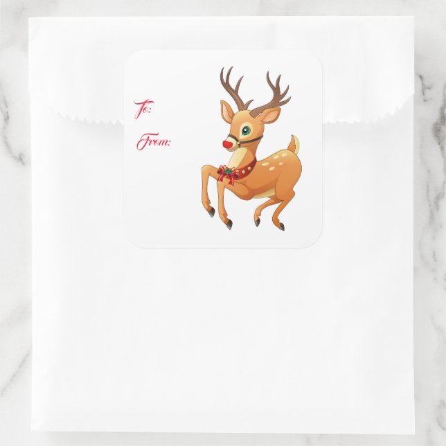 Holiday Stickers Rudolph (Bag)