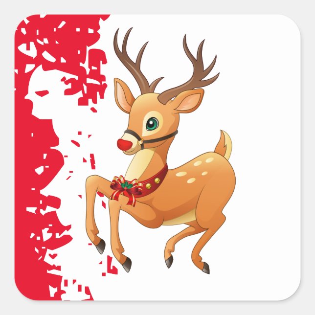 Holiday Stickers Rudolph (Front)