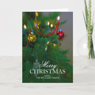 Holiday still life. Christmas tree. Card