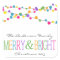Holiday String Lights Merry Bright Holiday Sticker