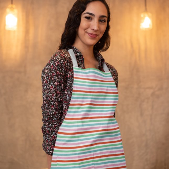 Holiday Stripe | Christmas Cute Candy Scandinavian Apron (Creator Uploaded)