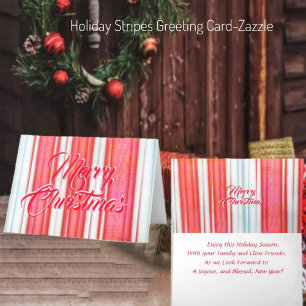 Holiday Stripes Card
