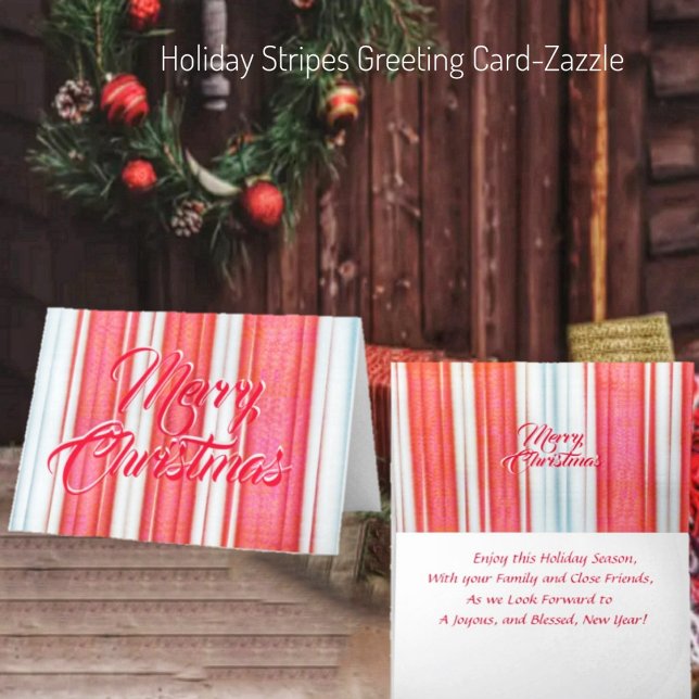 Holiday Stripes Card (Creator Uploaded)