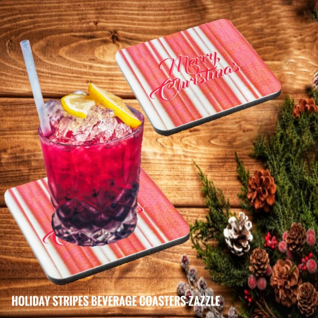 Holiday Stripes Coaster (Creator Uploaded)