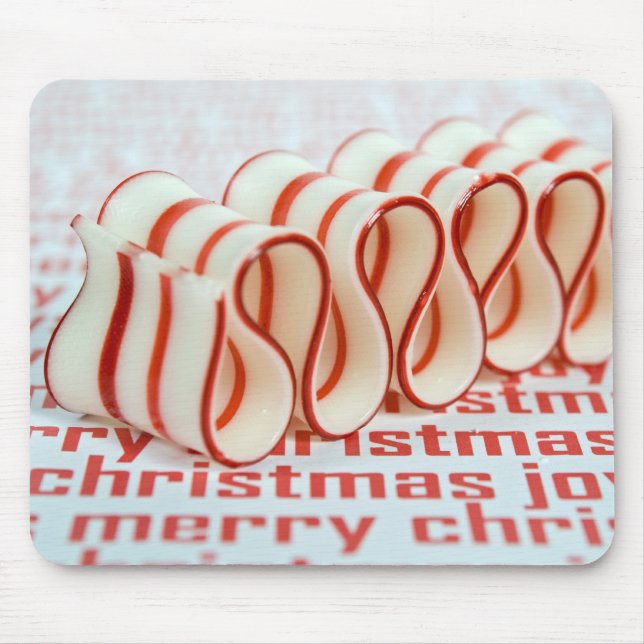 Holiday Stripes Mouse Mat (Front)