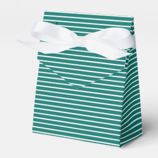 Holiday Stripes Refined | Winter Teal ll Favour Box