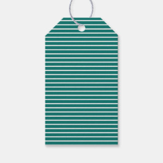 Holiday Stripes Refined | Winter Teal ll Gift Tags