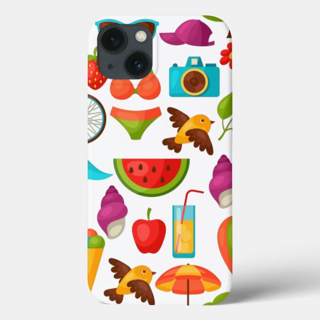Holiday summer party beach pattern cute      Case-Mate iPhone case (Back)