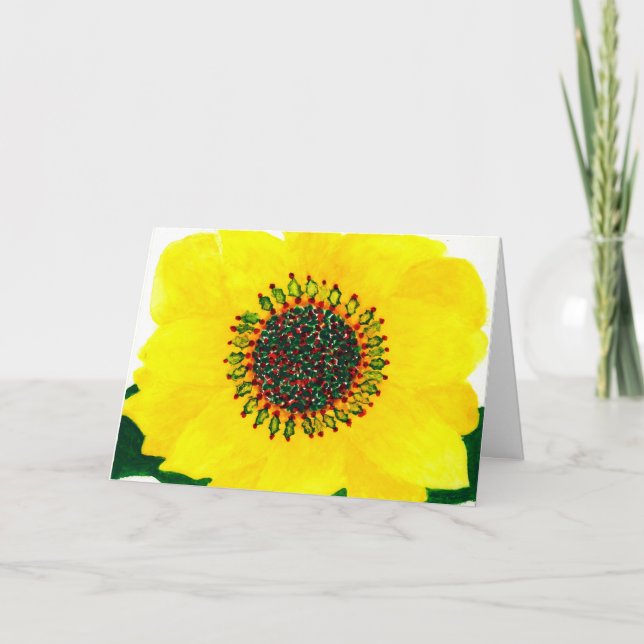 Holiday Sunflower Christmas Card (Front)