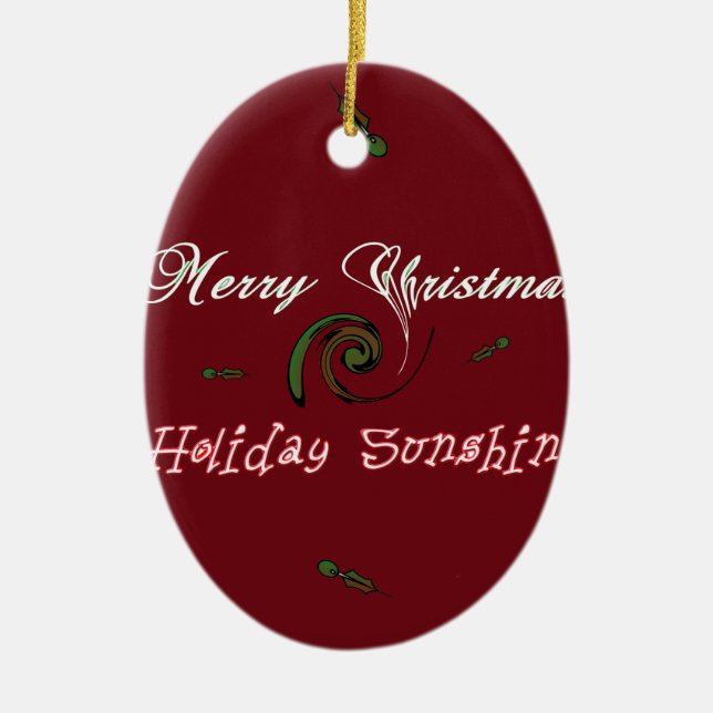 Holiday Sunshine Collection Ceramic Tree Decoration (Front)