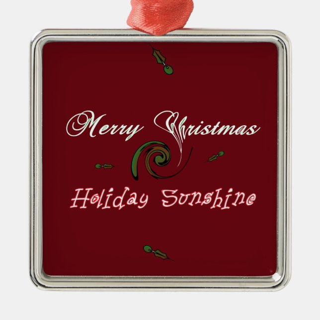 Holiday Sunshine Collection Metal Tree Decoration (Front)