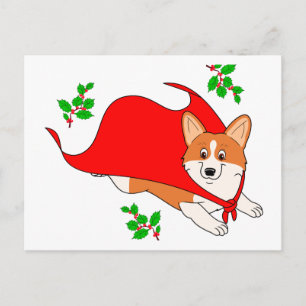 Holiday Super Corgi with Cape