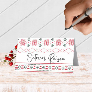 Holiday Sweater Folding Food, Drink or Place Cards