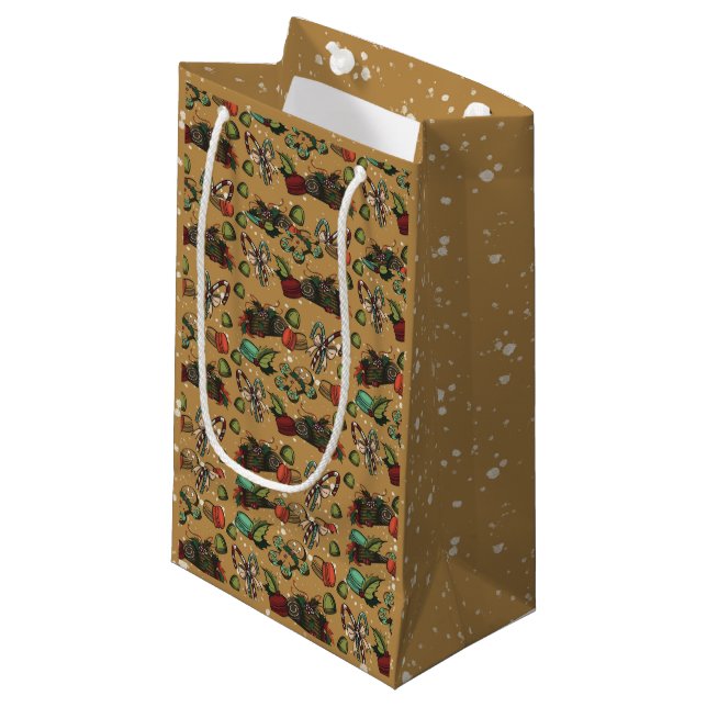 Holiday Sweets- Coco (Color) Small Gift Bag (Front Angled)