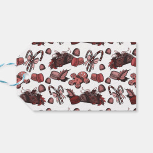 Holiday Sweets- Peppermint (Solid) Gift Tags