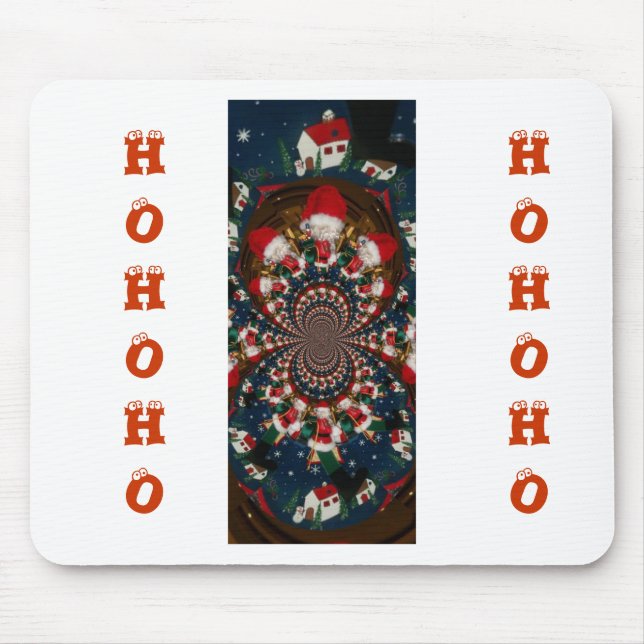 Holiday Swirls: Retro Christmas Art Stationery Set Mouse Mat (Front)