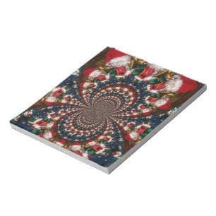 Holiday Swirls: Retro Christmas Art Stationery Set Notepad