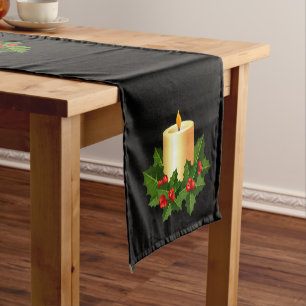 Holiday Table Runner-Candles Medium Table Runner