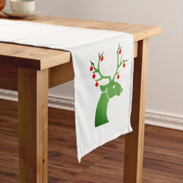 Holiday Table Runner-Deer Medium Table Runner (In Situ)