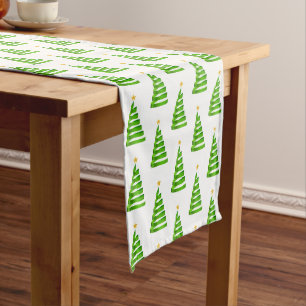 Holiday Table Runner-Ribbon Tree  Long Table Runner
