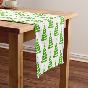 Holiday Table Runner-Ribbon Tree Medium Table Runn Short Table Runner