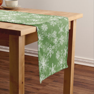 Holiday Table Runner-Snowflakes Short Table Runner