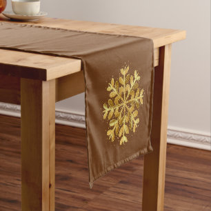 Holiday Table Runner-Snowflakes Short Table Runner