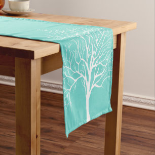 Holiday Table Runner-Winter Tree Short Table Runner