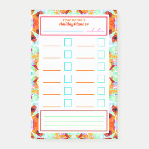 Holiday Task Planner Packing To Do List Gift Post-it Notes
