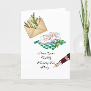 Holiday Tea Party invitation
