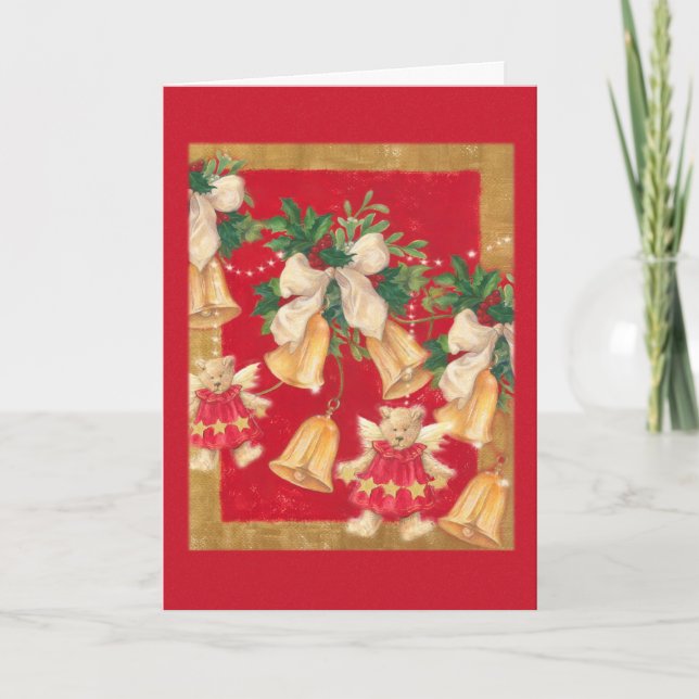 HOLIDAY TEDDY BEAR CARD (Front)