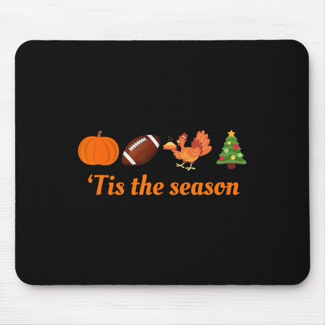 holiday thanksgiving Christmas  Mouse Mat (Front)