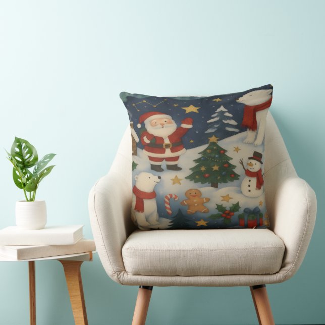 Holiday Throw Pillow (Chair)