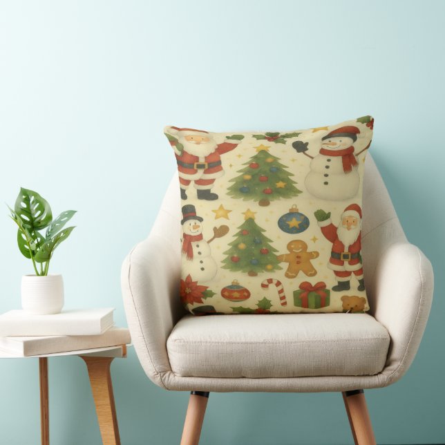 Holiday Throw Pillow (Chair)