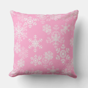 Holiday Throw Pillow Snowflakes