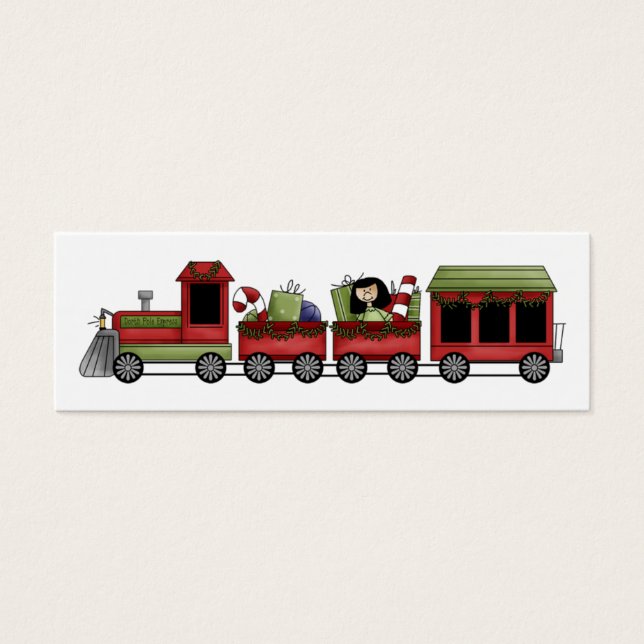 Holiday Train Gift Tag (Front)