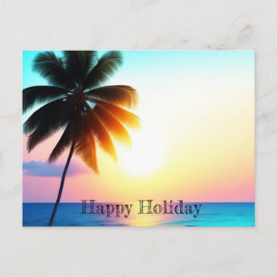 Holiday Travel Poster Postcard