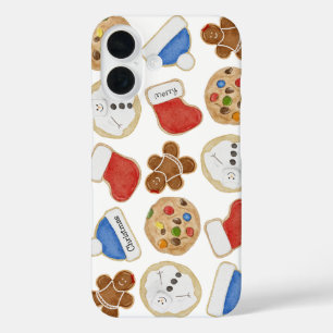 Holiday Treats Christmas Cookies Gingerbread Lady iPhone 16 Case
