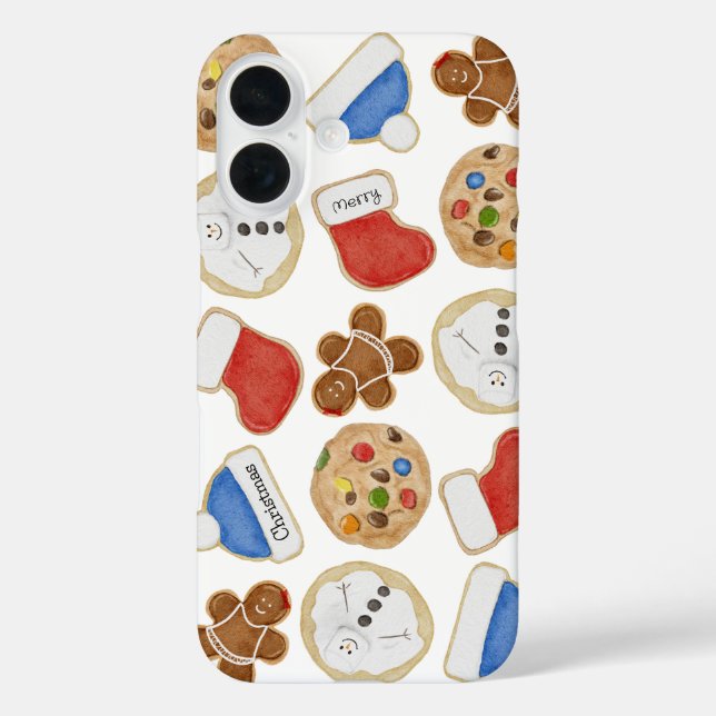Holiday Treats Christmas Cookies Gingerbread Lady Case-Mate iPhone Case (Back)
