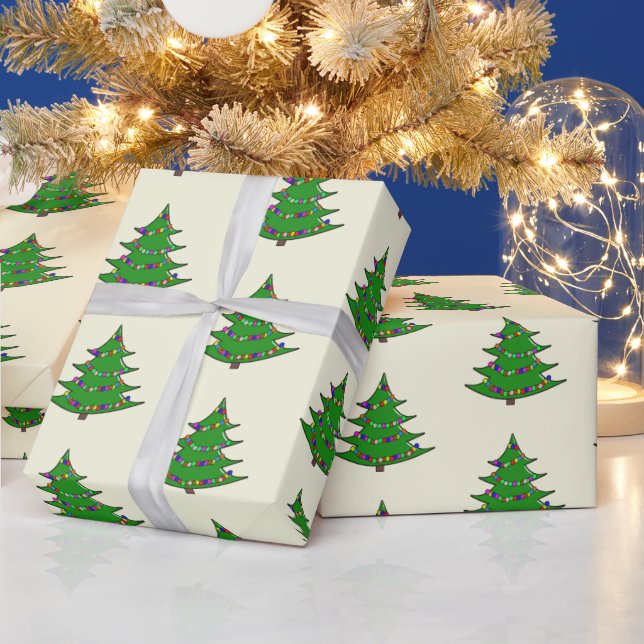 Holiday Tree Christmas Wrapping Paper (Holidays)