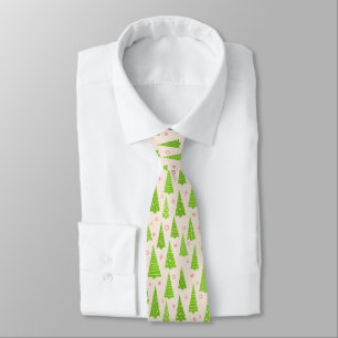 Holiday Tree Forest Christmas Tie