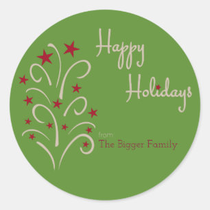 Holiday Tree Gift Tag - Customise