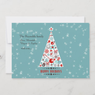 Holiday Tree Horizontal Photo Card