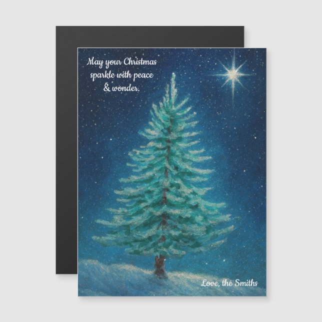 Holiday Tree Magnet Card (Front/Back)