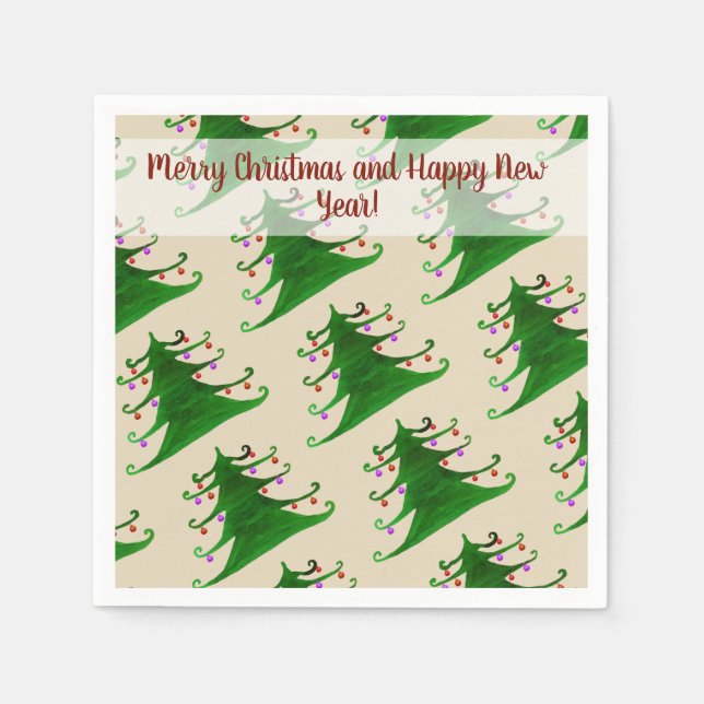Holiday Tree  Napkins (Front)