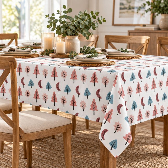 Holiday Tree Pattern Cookie Cutter Christmas Tablecloth (Creator Uploaded)