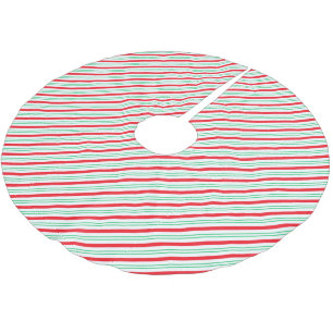 Holiday Tree Skirt Candy Cane Stripe