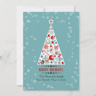 Holiday Tree Vertical Photo Card