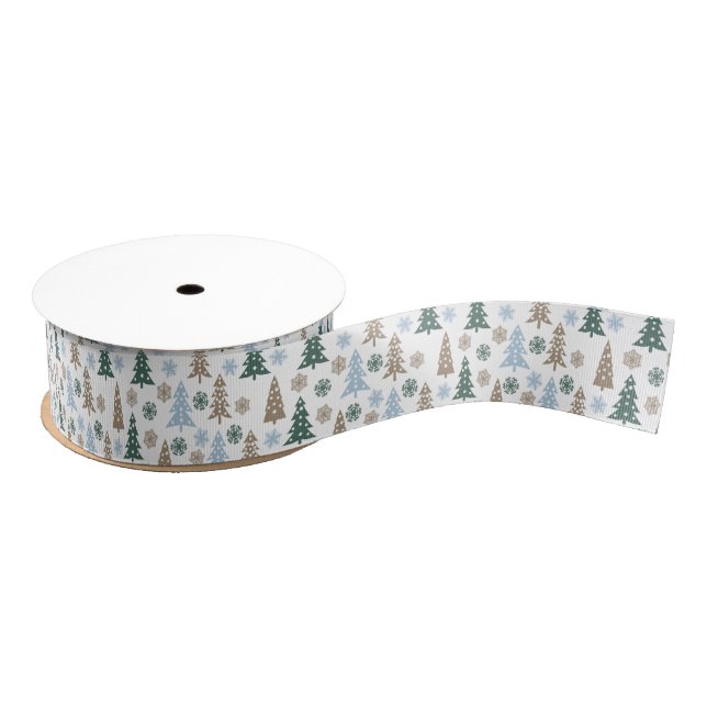 Holiday Trees Grosgrain Ribbon (Spool)